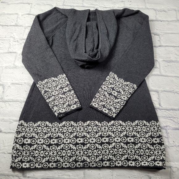 Cynthia Rowley Hooded Nordic Zip Cardigan size Medium - Picture 8 of 16